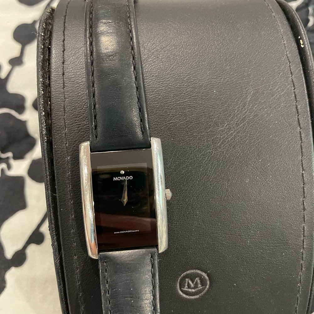 Movado Women Leather band watch